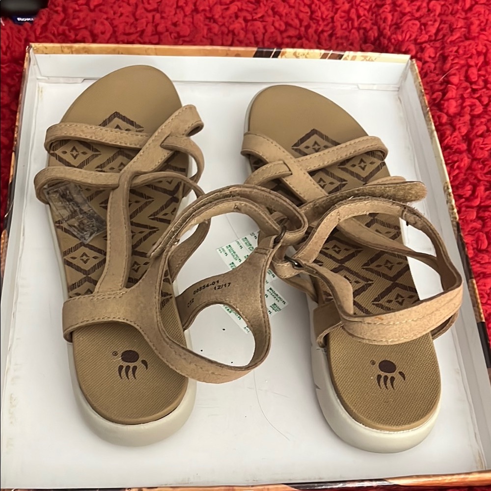 Tan Strappy Sandals
